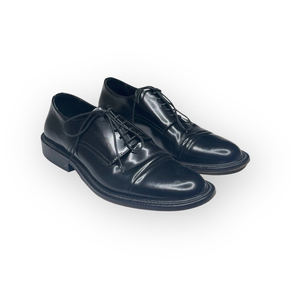 Via Spiga ✦ Oxford Sleek Shine Lace Up Dress Shoe ✦ Black Leather ✦ Men’s 9D main image 7